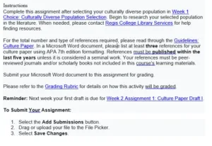 Culture Paper References